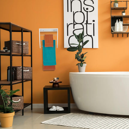 Wall-mounted towel rail