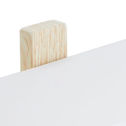 Wall shelf in wood effect with 3 shelves