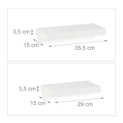 Wall shelf set of 3