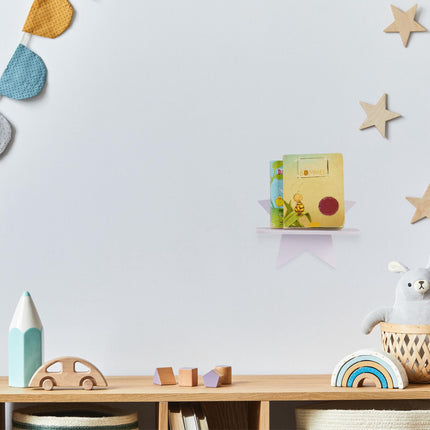 Wall shelf with stars for the children's room