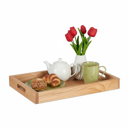 Walnut & MDF Serving Tray with Handles