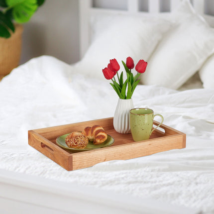 Walnut & MDF Serving Tray with Handles