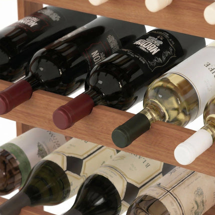 Walnut Wine Rack – Horizontal Bottle Holder for Wine