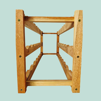 Walnut Wine Rack for 24 Bottles