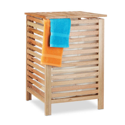 Walnut Wood Washing Basket
