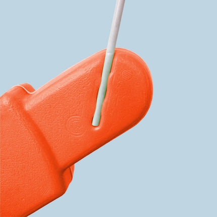 Warning Figure for Kids with Red Flag