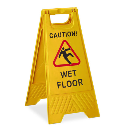 Warning sign Wet floor