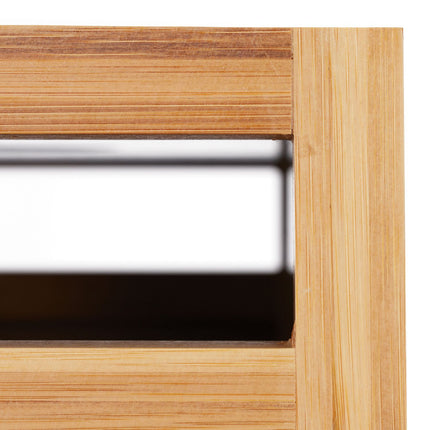 Washbasin cabinet with bamboo frame