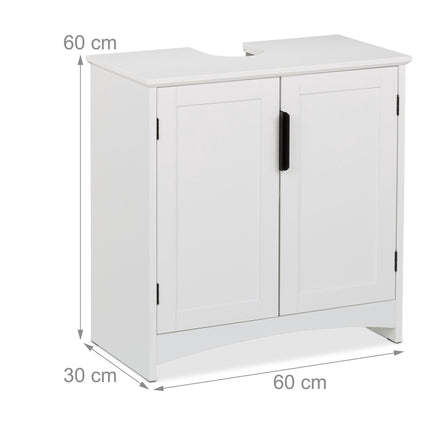 Washbasin cupboard with doors
