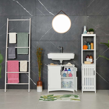 Washbasin cupboard with doors