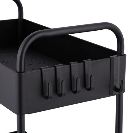 Washbasin shelf with 2 shelves