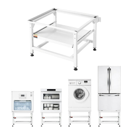 Washer Dryer Pedestal Stand, 16 in, Pull-Out Tray, 318 kg