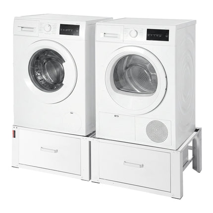 Washer and Dryer Pedestals With Drawers, 2 Pack, 150 Kg