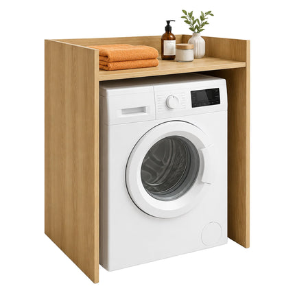Washing Machine Cabinet, Engineered Wood, Light Brown