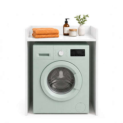 Washing Machine Over-Cabinet, Engineered Wood, White