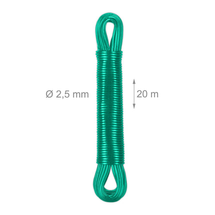 Washing line with polyester core 3 x 20 m