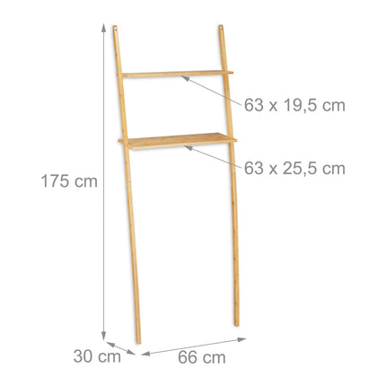 Washing machine shelf in bamboo