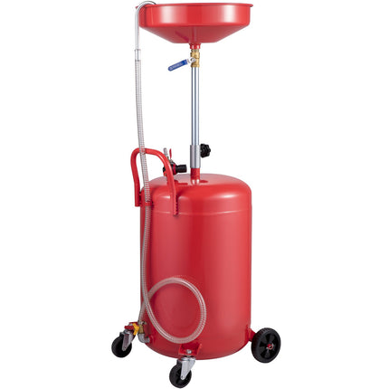 Waste Oil Drain Tank 80 L, Air-Operated, Height Adjustable