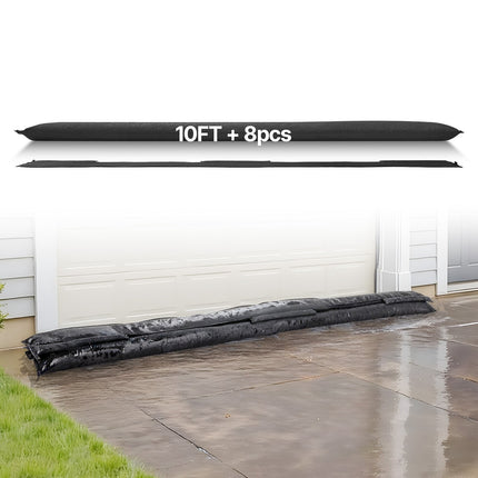 Water-Activated Flood Barrier Bags, 8 Pack, 3050x210mm