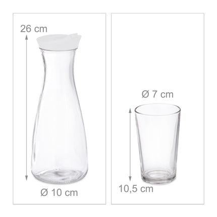 Water Carafe with Glass Set