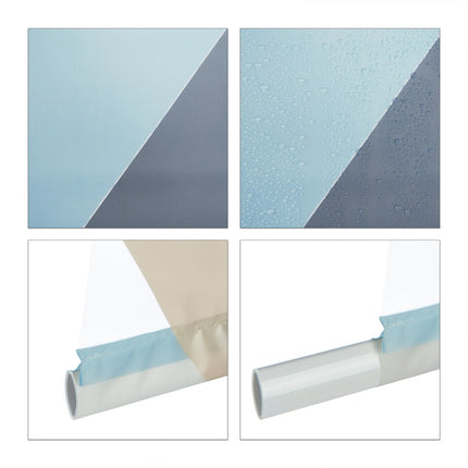 Water-Repellent Bath Roller Blind, Geometric Design