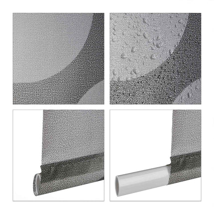 Water-Repellent Bath Roller Blind with Dot Pattern