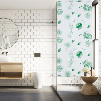 Water-Repellent Leaf Pattern Bath Roller Blind