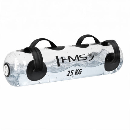 Water Training Bag 25 kg with 4 Neoprene Handles, Foot Pump, 75 x 20.5 x 20.5 cm