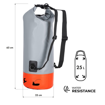Waterproof 25L Backpack, Orange – Ideal for Camping