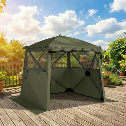 Waterproof 2x2m Pop-Up Gazebo with Mesh Windows