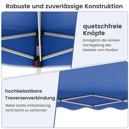 Waterproof 3x3m Pop-Up Gazebo with Roll Bag, Blue