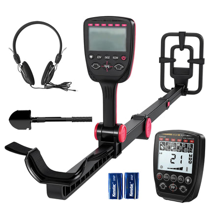 Waterproof Foldable Metal Detector with LCD & Headphones