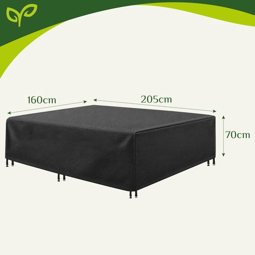 Waterproof Garden Furniture Cover 205x160x70cm, UV Resistant