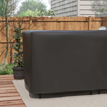 Waterproof L-Shaped Sofa Cover, 250x250x79 cm, Black