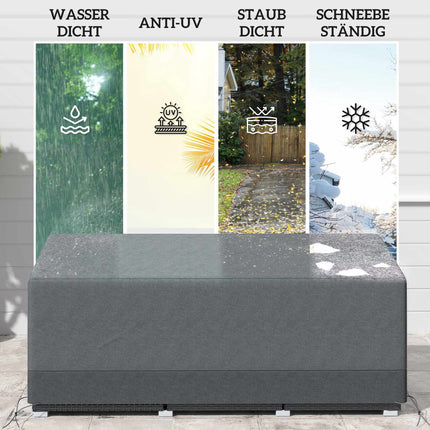 Waterproof Outdoor Furniture Cover, 600D Oxford, 190.5x72x76cm