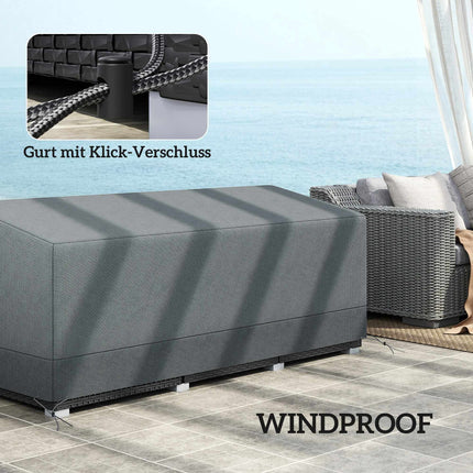 Waterproof Outdoor Furniture Cover, 600D Oxford, 190.5x72x76cm