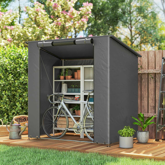 Waterproof Storage Tent 1.9x1.2m with Roll-Up Door