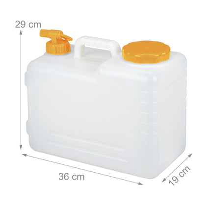 Water tank with faucet