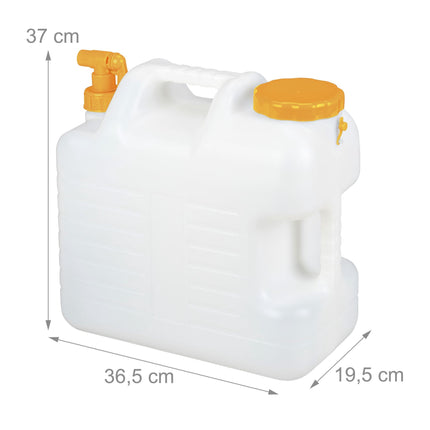 Water tank with faucet