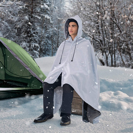 Wearable Camping Blanket 79x59 In, Waterproof Fleece
