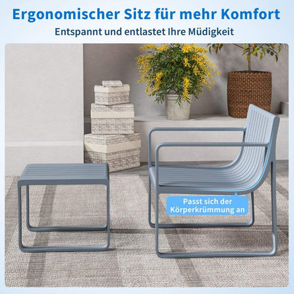 Weatherproof 2-Piece Outdoor Furniture Set with Table