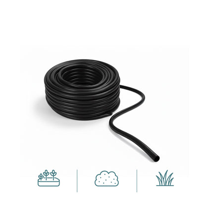 Weatherproof Black Garden Hose – UV-Resistant, Flexible