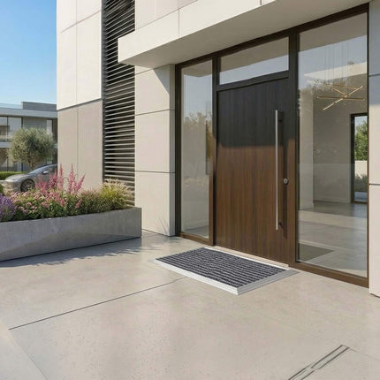 Weatherproof Entrance Mat – Aluminum Frame, Non-Slip