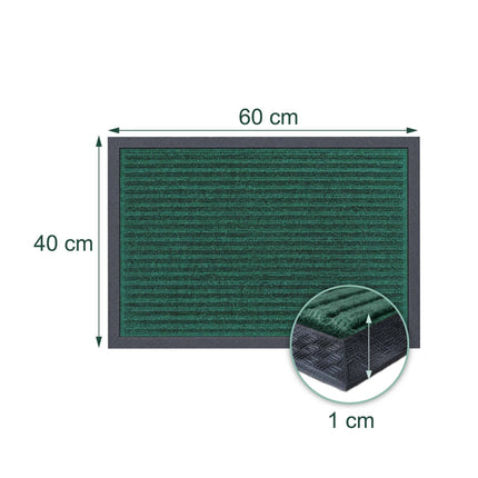 Weatherproof Polypropylene Doormat, 60x40 cm