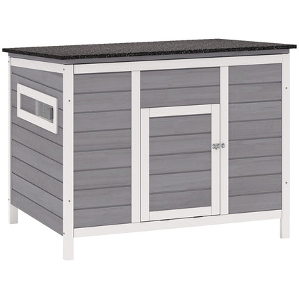 Weatherproof Wooden Duck House with Removable Floor, 93x70x72cm