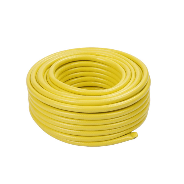 Weatherproof Yellow Garden Hose, UV-Resistant, 1/2 Inch Fittings