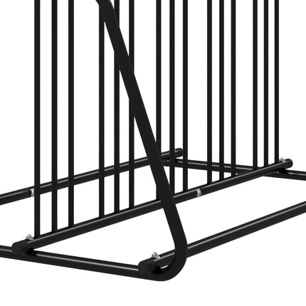 Weather-resistant bicycle rack in steel for 6 bicycles