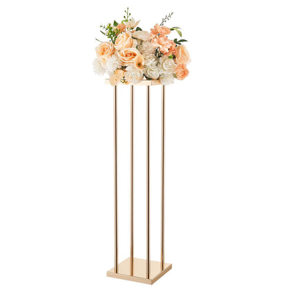 Wedding Flower Stand Set, 10-Pack 31.5-Inch Gold Metal
