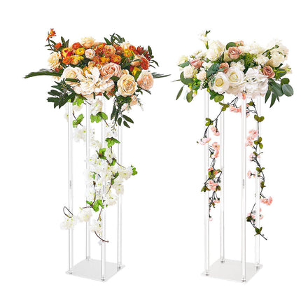 Wedding Flower Stand Set, 31.5in Acrylic Columns