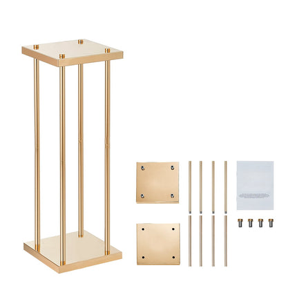 Wedding Flower Stands, 4-Pack Gold Iron Columns 31.5 In